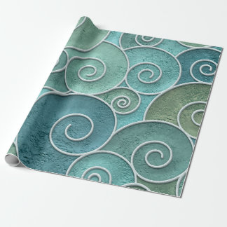 Papel De Presente Plaster wall seamless texture with swirls pattern,