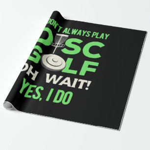 Papel De Presente Player de Golfe de Disco Eu Nem Sempre Toco Golf