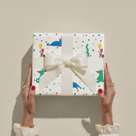 Papel De Presente Playful Cats cute Purrfect Birthday Party 