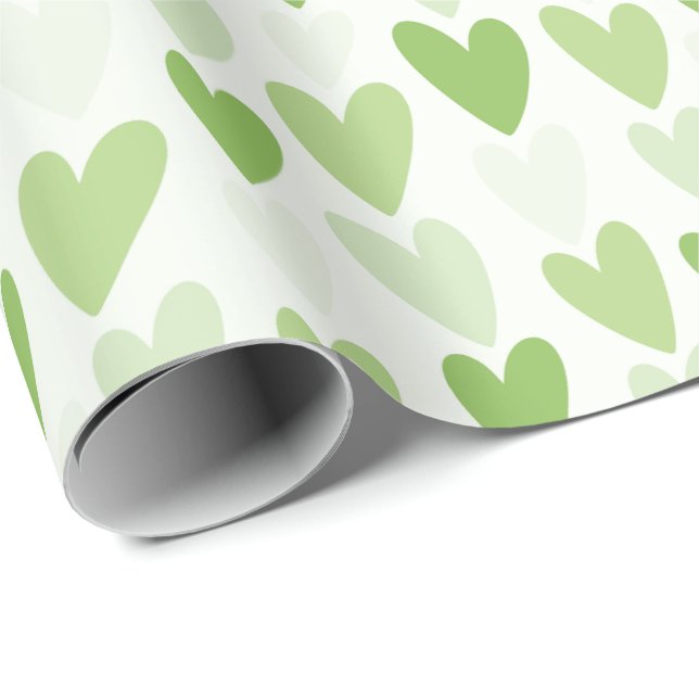 Papel De Presente Playful Hand-Drawn Heart Pattern (Ponta do rolo)