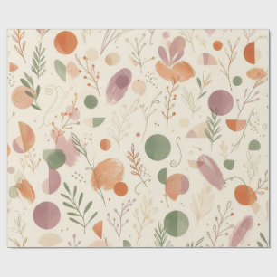 Papel De Presente Pó de Terracota Queimada Sage Empoeirado Boho Sama