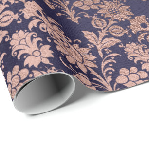 Papel De Presente Pó Dourado cor-de-rosa da prata real azul do