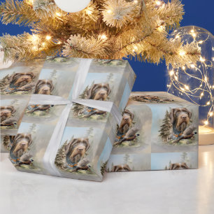 Papel De Presente Pointer Alemão de Pelo Cabeludo