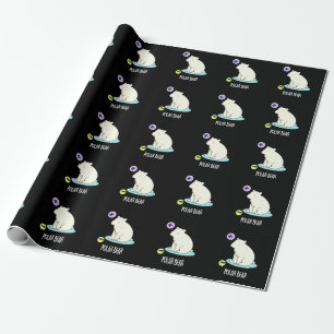 Papel De Presente Polar Bear Funny Science Pun Dark BG