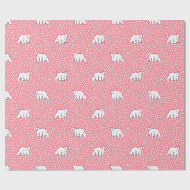 Papel De Presente Polar Whimsical  (Aberto)