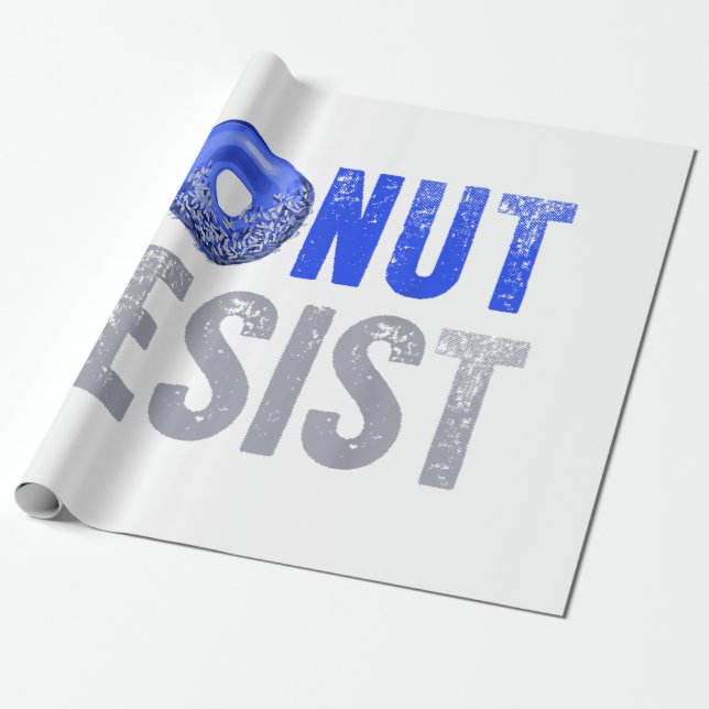Papel De Presente Policial Shirt Thirt Blue Line Rosquinha Resist J (Desenrolado)