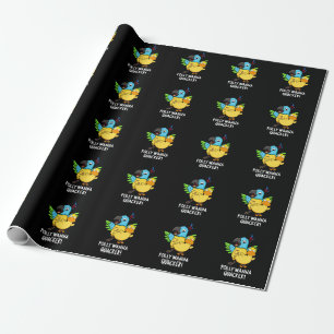 Papel De Presente Polly Wanna Quacker Funny Animal Pun