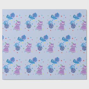 Papel De Presente Pompoms de Animação e Confetes
