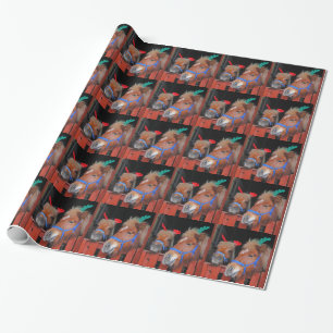 Papel De Presente Pôneis do Natal