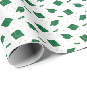 Papel De Presente Ponta do Boné de formatura verde