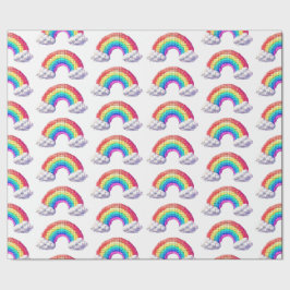 Papel De Presente Ponte Arco-Íris Para Sonhos