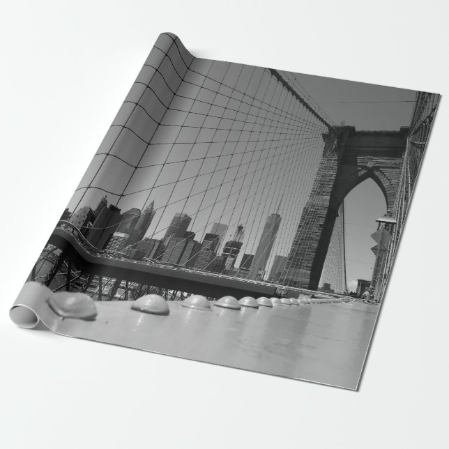 Papel De Presente Ponte Brooklyn (Desenrolado)