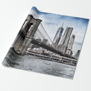 PAPEL DE PRESENTE PONTE BROOKLYN DURANTE O DIA