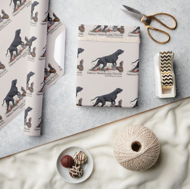 Papel De Presente Ponteiro Alemão Curto, Poster ZACHAR Tapeçaria (Artesanato)