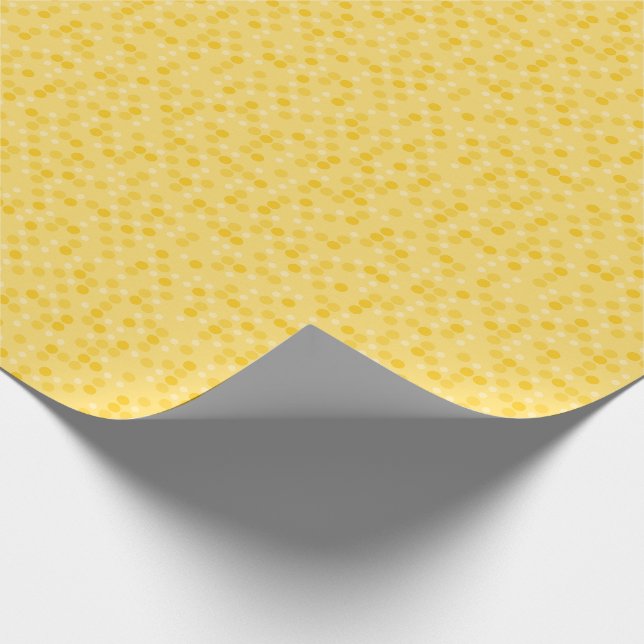 Papel De Presente Pontos Amarelos Polka (Ponta)
