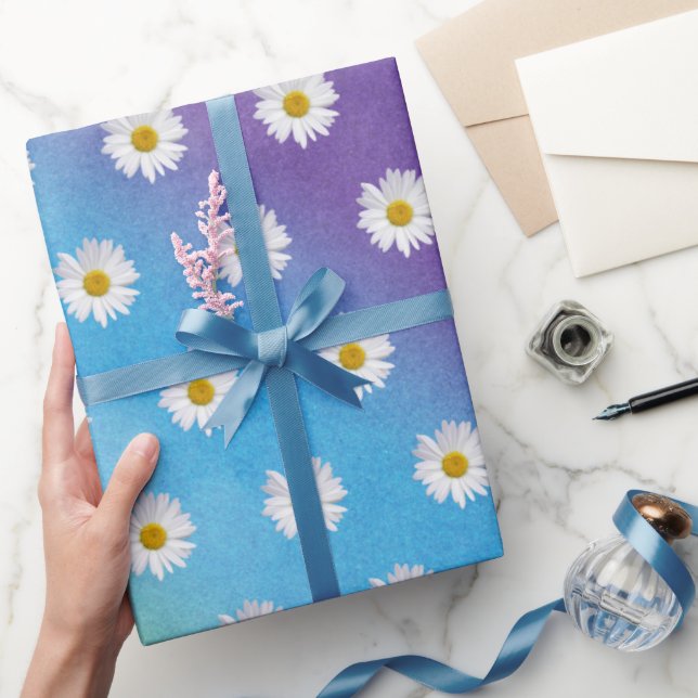 Papel De Presente Pontos Brancos no Gradiente do Arco-Íris (Presentear)