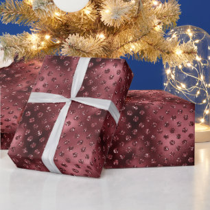 Papel De Presente Pontos brilhantes vermelhos