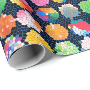 Papel De Presente Pontos de Beachball Hexagonais