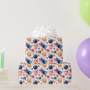 Papel De Presente Pontos de Bolha Arco-íris