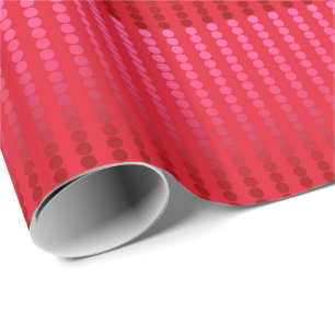 Papel De Presente Pontos de cetim - tons de vermelho profundo