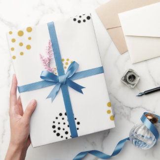 Papel De Presente Pontos Elegantes de 30 polegadas x 60 pés brilhant