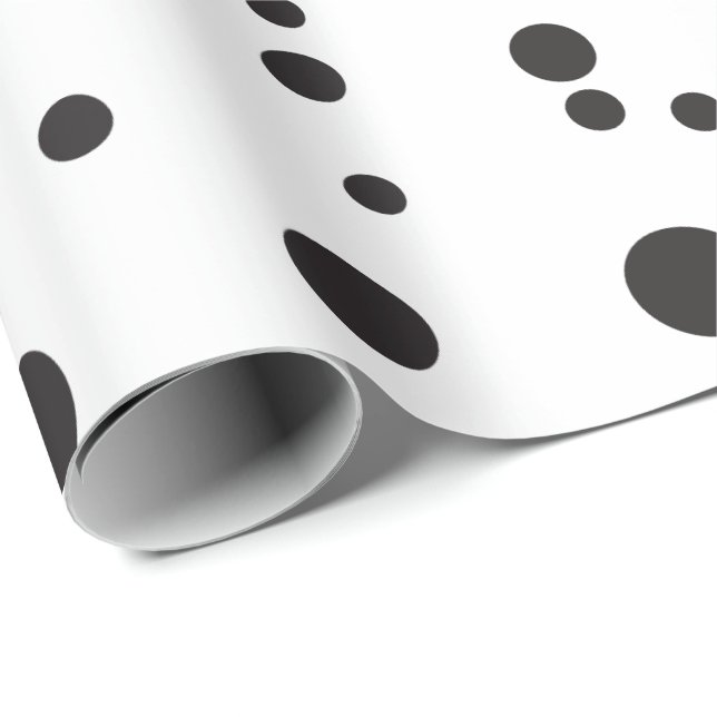 Papel De Presente Pontos minimalistas (Ponta do rolo)