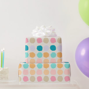 Papel de Presente Pontos Pastel