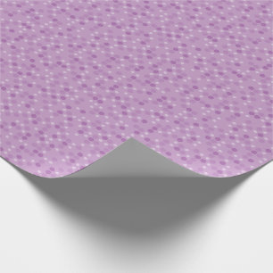 Papel De Presente Pontos Polca Violeta
