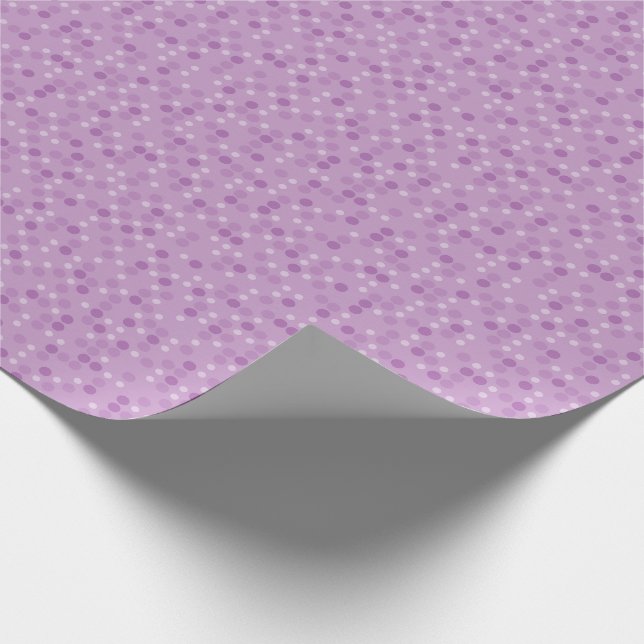 Papel De Presente Pontos Polca Violeta (Ponta)