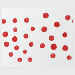 Papel De Presente Pontos vermelhos orgânicos arte Rupydetequila