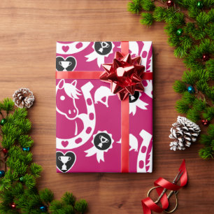 Papel De Presente Pony Dressage Home Decor