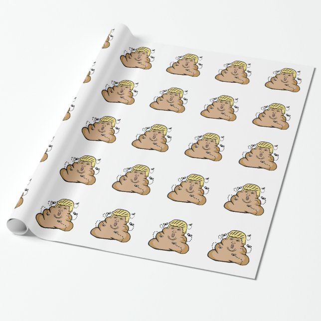 Papel De Presente poop donald trump (Desenrolado)
