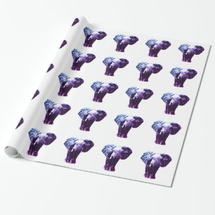 Papel De Presente Pop Art Elephant