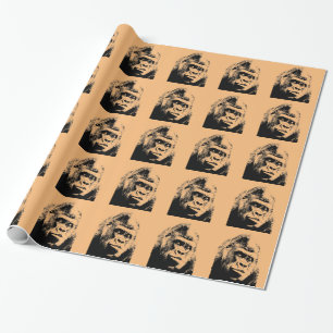 Papel De Presente Pop Art Gorilla