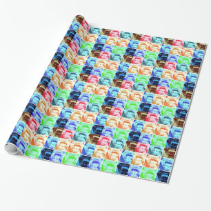 Papel De Presente Pop Art Gorilla Christmas Wraping Paper
