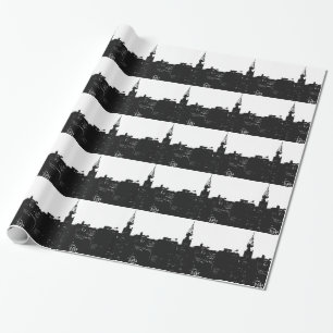 Papel De Presente Pop Art New York Silhouette