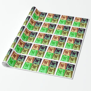 Papel De Presente Pop Art Pug