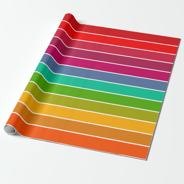 Papel De Presente Pop Art Stripes (Desenrolado)