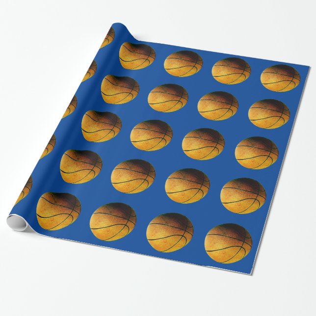Papel De Presente Pop de arte de basquetebol (Desenrolado)