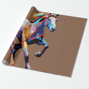 Papel De Presente Pop de cavalo
