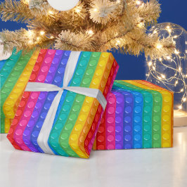 Papel De Presente Pop It Boy Birthday Colorida