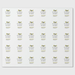 Papel De Presente Pop, o champanhe... ainda fazemos o nome de casal