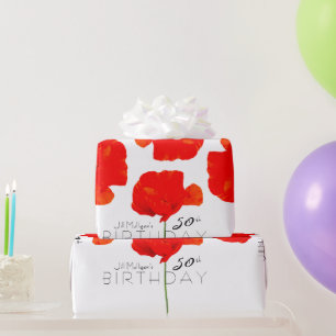 Papel De Presente PoPPY Collection 50th Birthday - PAG personalizado