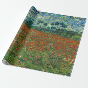 Papel De Presente Poppy Field - Vincent van Gogh