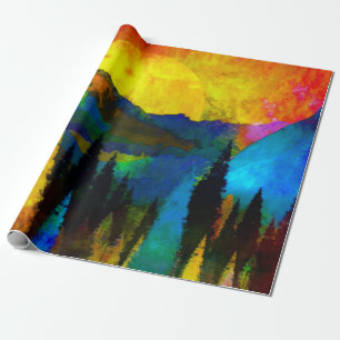 Papel De Presente Pôr do sol na montanha 