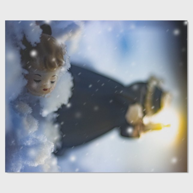 Papel De Presente Porcelana na neve X (Aberto)