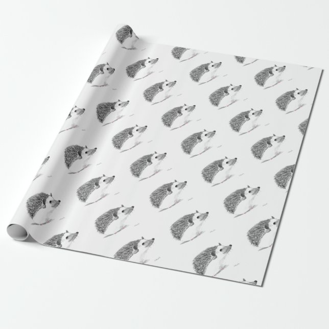 Papel De Presente Porco-anão-bébé-alarela (Desenrolado)