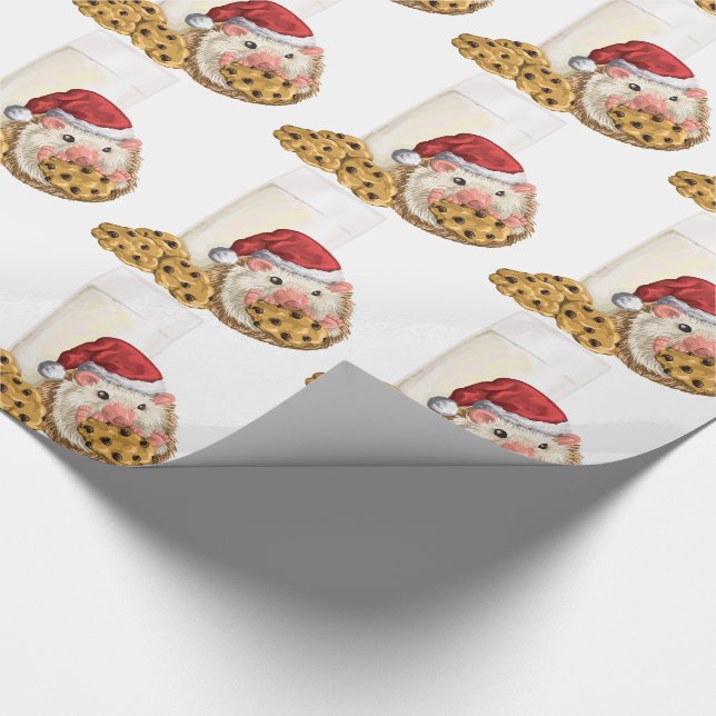 Papel De Presente Porco do biscoito do Natal (Ponta)