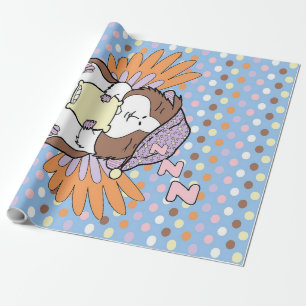 Papel De Presente Porco-guineal Engraçado Elegante Da Guiné