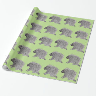 Papel De Presente Porcupine